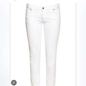 Dsquared2 logo-patch White straight cut jeans - 6 Italy